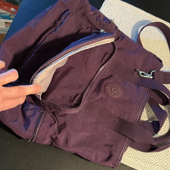 Kipling purple/plum Tote Bag with Front Pocket - Picture 3 of 10